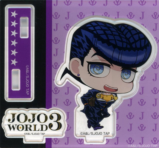 Josuke Higashikata Acrylic Stand - JoJo's Bizarre Adventure JOJO WORLD 3 Mini Game B Prize (Approx. 90 x 80 mm) - Bandai Namco Amusement (Pre-owned)
