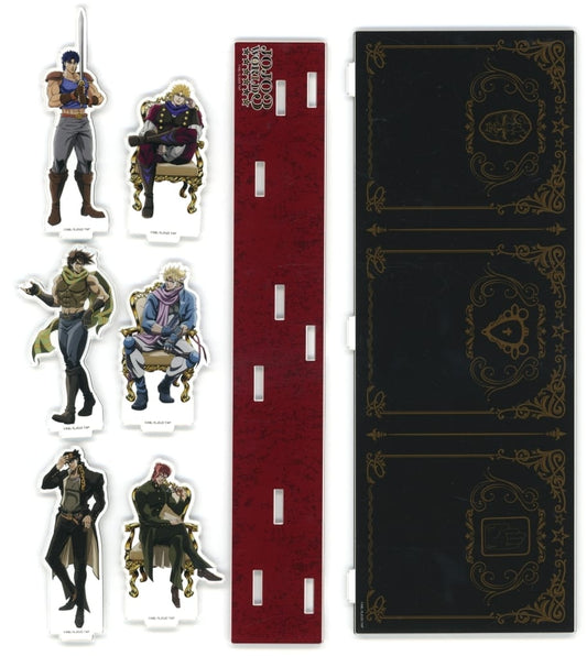 JoJo's Bizarre Adventure JOJO WORLD 3 Acrylic Diorama - Ensemble (Parts 1–3) by Bandai Namco Amusement - Approx. 265 x 101 x 41 mm - Pre-owned