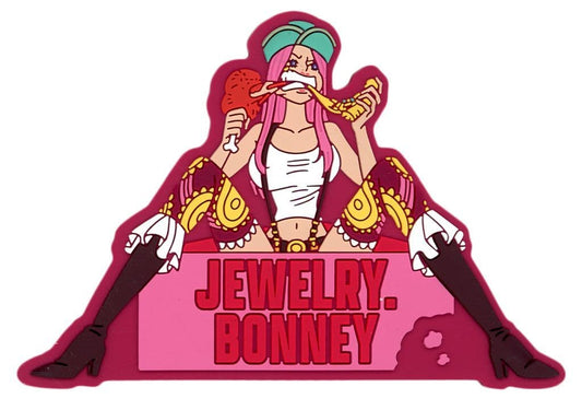 Jewelry Bonney One Piece Rubber Assortment Magnet Ichiban Kuji H Prize by BANDAI SPIRITS, Approx. 8 cm, Pre-Owned