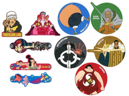 One Piece Ichiban Kuji H Prize Rubber Assortment Full Set of 10 Items by BANDAI SPIRITS