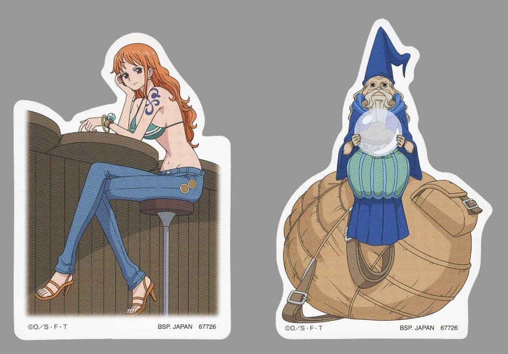 Nami One Piece Clear File & Sticker Set J Prize