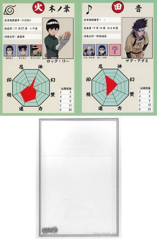 Rock Lee & Zaku Abumi Clear Case Stand | NARUTO Chunin Exam