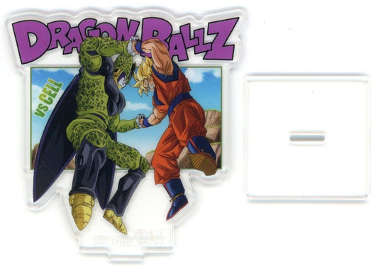 Son Goku & Cell Acrylic Stand H Prize - Ichiban Kuji Dragon Ball VS Omnibus CROSS (Bandai Spirits, Approx. 6.5 cm) - Pre-owned