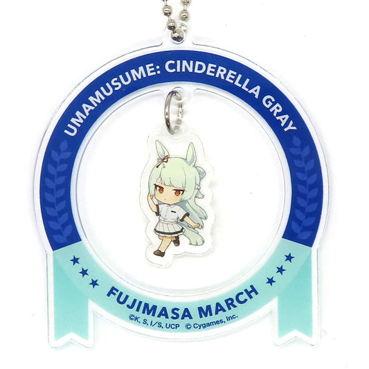 Fujimasa March Wobble Acrylic Keychain - Umamusume: Cinderella Gray POP UP STORE Meitetsu Department Store (70mm) - Pre-owned