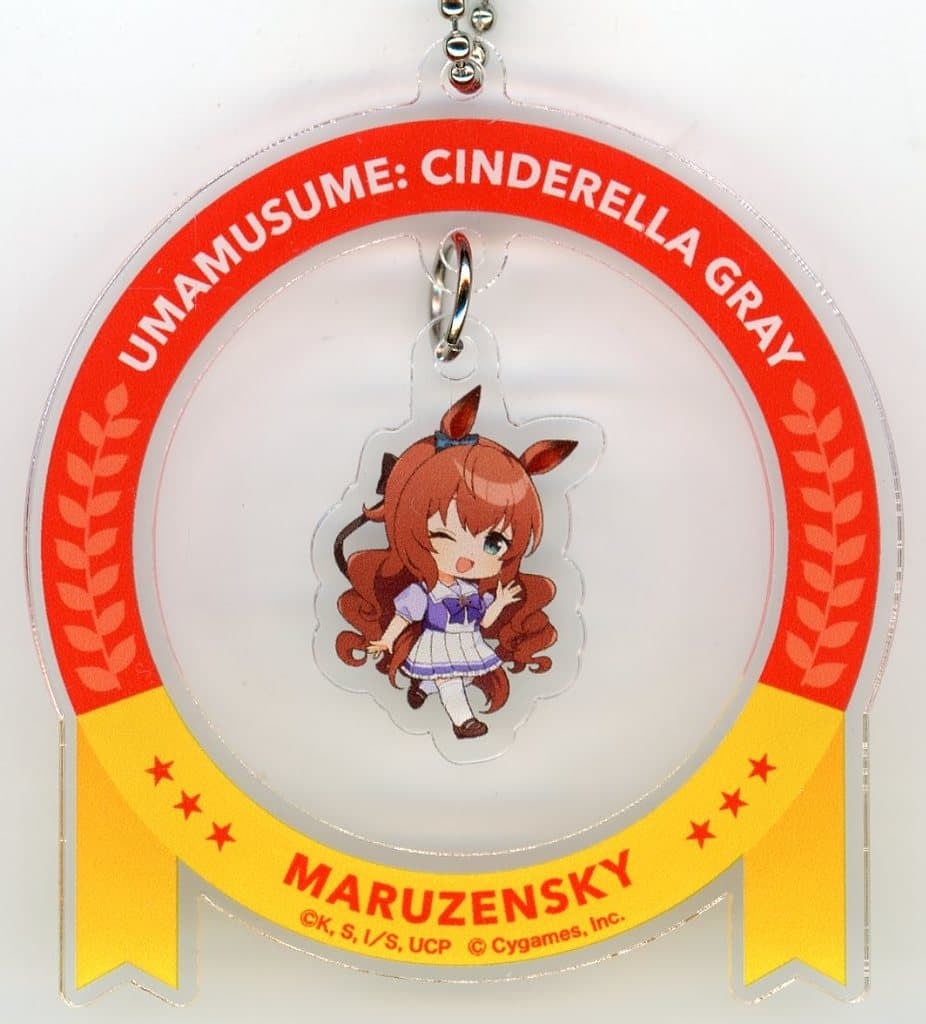 Maruzensky Acrylic Yurayura Keychain - Umamusume: Cinderella Gray POP UP STORE (Approx. 70×70mm, Event Exclusive)