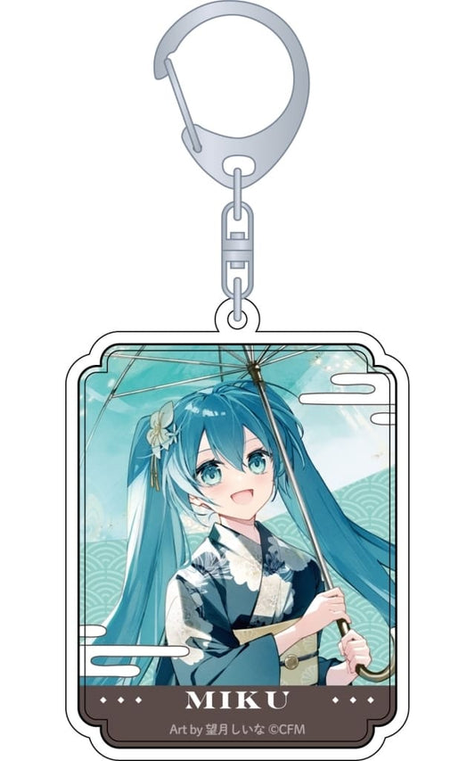Hatsune Miku Acrylic Keychain - VOCALOID Series - Movic - Approx. 7 x 6 cm (Pre-owned)