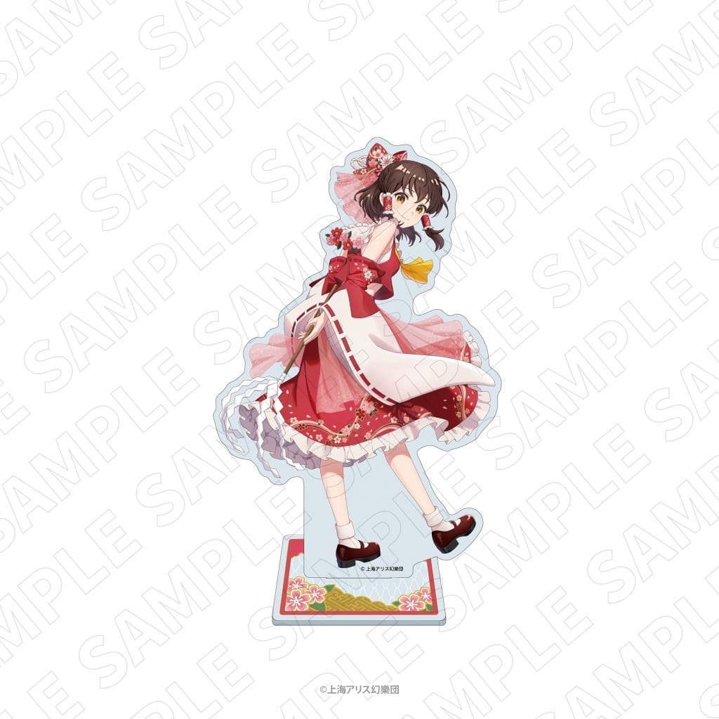 Reimu Hakurei Acrylic Stand - Charadditional Toy - Touhou Project - Approx. 16cm x 16cm