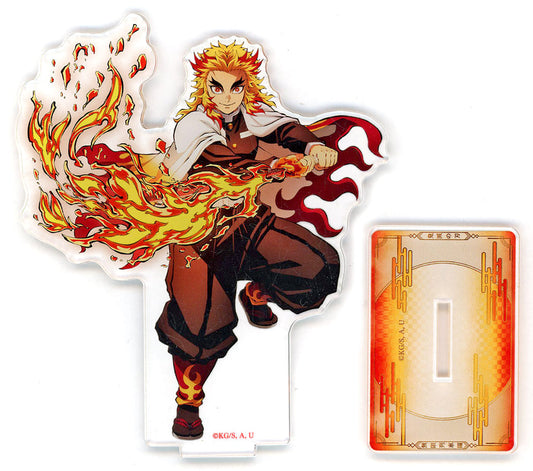 Kyojuro Rengoku Acrylic Stand - Demon Slayer: Kimetsu no Yaiba Theater Revival Illustration (Approx. 98 x 118 mm, Aniplex, Pre-owned)