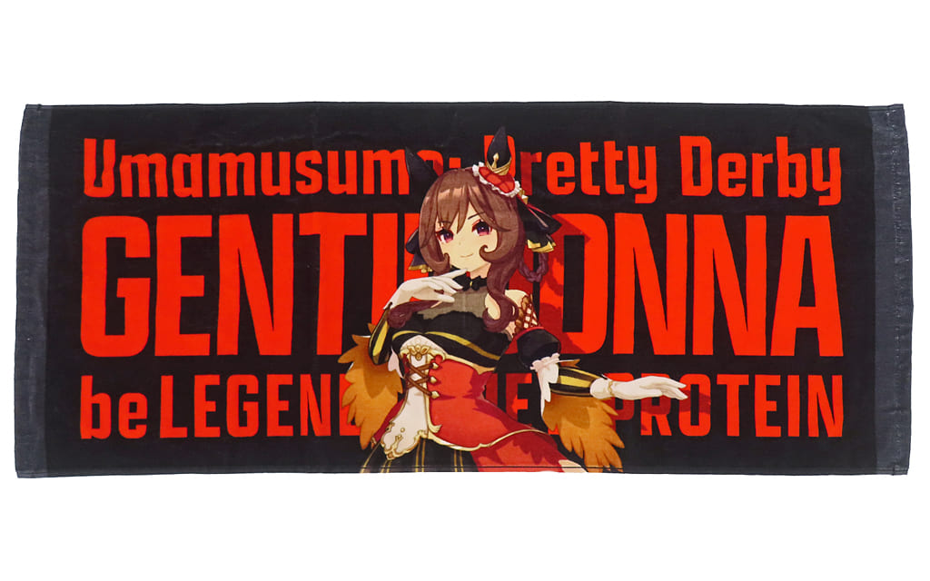Gentildonna Face Towel - Umamusume Pretty Derby × B-LEAGEND Collaboration (About 80×33cm, Pre-owned)