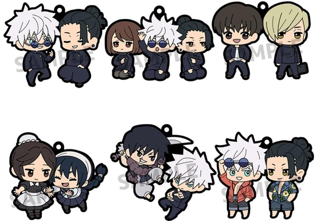 Jujutsu Kaisen Buddy Collection Rubber Mascot Vol.4 - Hidden Inventory / Premature Death Complete 6-Piece Set (MegaHouse)