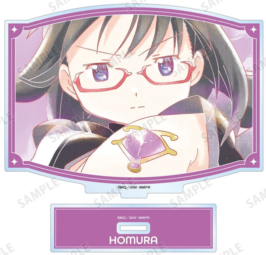 Homura Akemi Ani-Art aqua label BIG Acrylic Stand ver.A - Puella Magi Madoka Magica the Movie: Rebellion (ARMA BIANCA, Pre-owned)