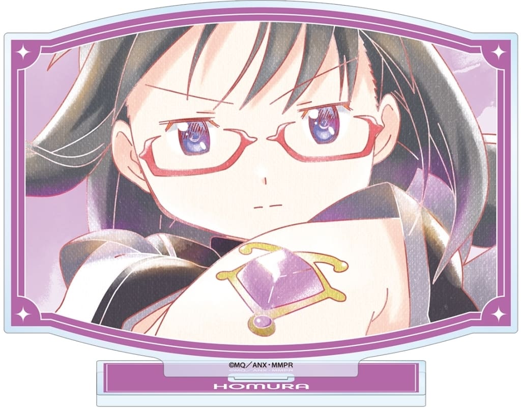 Homura Akemi Ani-Art aqua label BIG Acrylic Stand ver.A - Puella Magi Madoka Magica the Movie: Rebellion (ARMA BIANCA, Pre-owned)