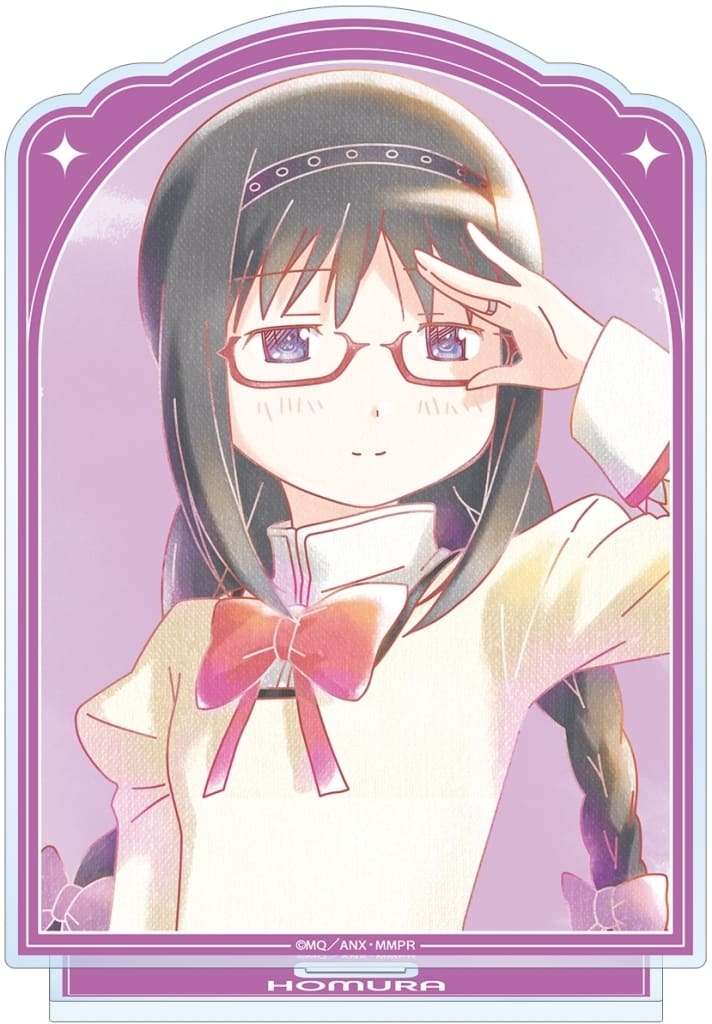 Homura Akemi Ani-Art aqua label BIG Acrylic Stand ver.B - Puella Magi Madoka Magica the Movie: Rebellion - Approx. 15.8 x 11.3 cm (Pre-owned)