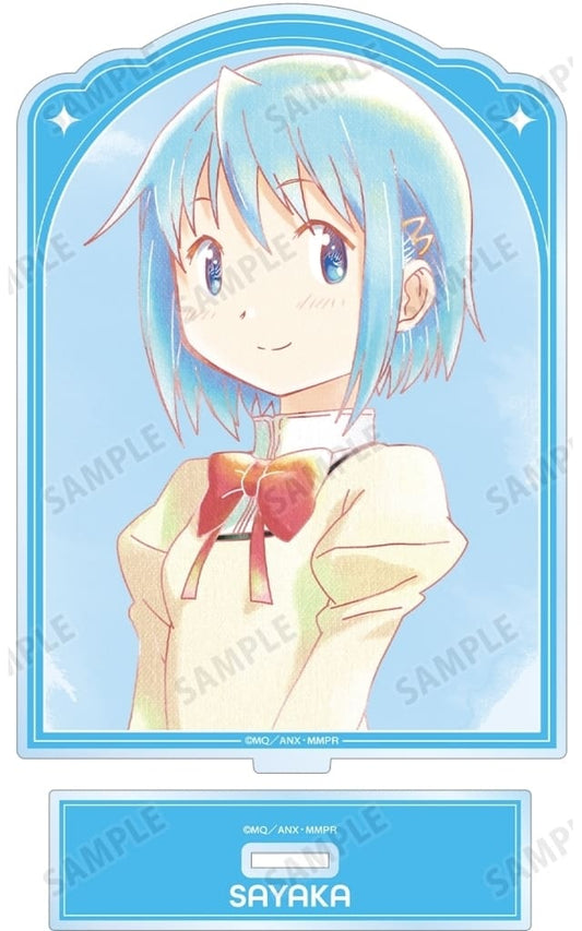 Sayaka Miki Ani-Art aqua label Vol.3 BIG Acrylic Stand ver.B - Puella Magi Madoka Magica - ARMA BIANCA - Approx. 15.8 x 11.3 cm - Pre-owned