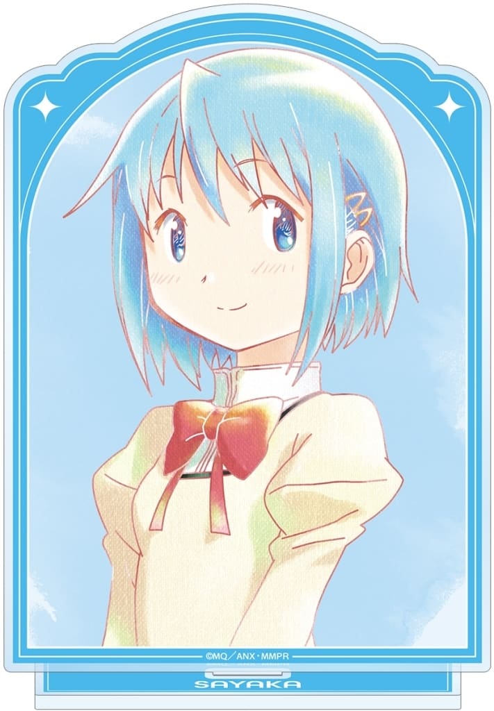 Sayaka Miki Ani-Art aqua label Vol.3 BIG Acrylic Stand ver.B - Puella Magi Madoka Magica - ARMA BIANCA - Approx. 15.8 x 11.3 cm - Pre-owned