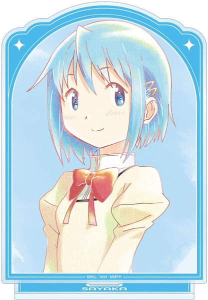 Sayaka Miki Ani-Art aqua label Vol.3 BIG Acrylic Stand ver.B - Puella Magi Madoka Magica - ARMA BIANCA - Approx. 15.8 x 11.3 cm - Pre-owned