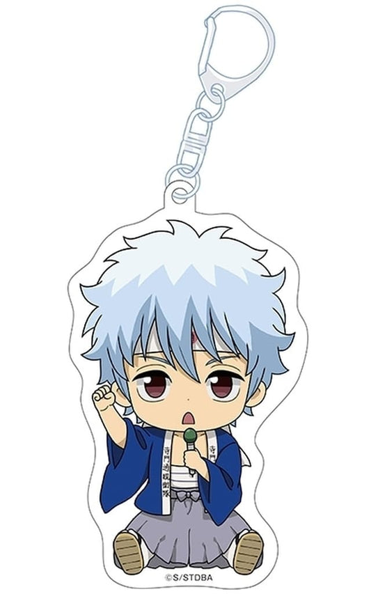 Gintoki Sakata Acrylic Keyholder Petanko Vol.3 - Penguin Parade - Approx. 90 mm - Gintama