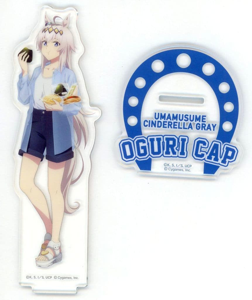 Oguri Cap Acrylic Stand - Umamusume: Cinderella Gray × Lawson Collaboration (Lawson Brand) Pre-owned, Approx. 65×125mm