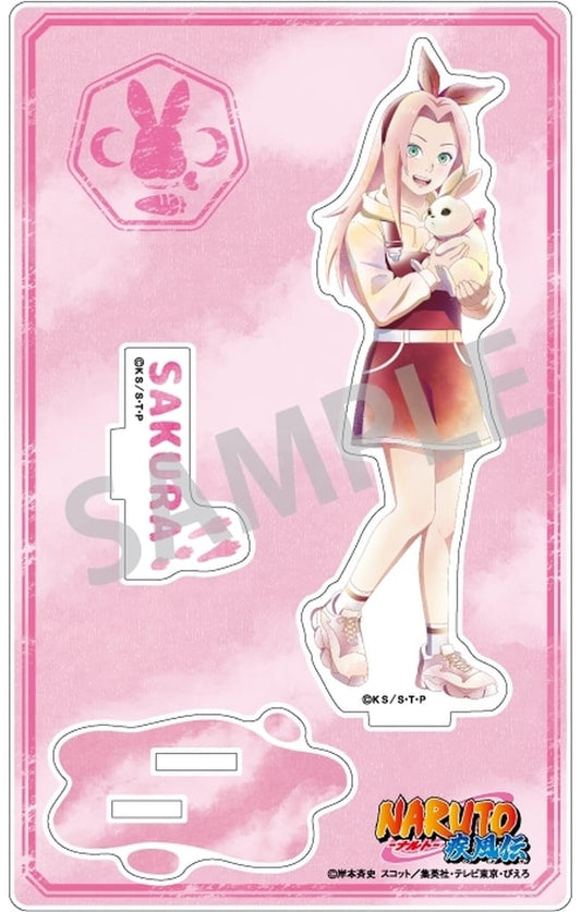 Sakura Haruno Acrylic Stand - Kamio Japan - Approx. 160 x 102 x 3 mm (Pre-owned) - Naruto Shippuden