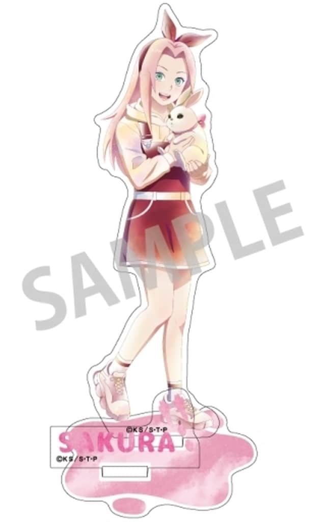 Sakura Haruno Acrylic Stand - Kamio Japan - Approx. 160 x 102 x 3 mm (Pre-owned) - Naruto Shippuden