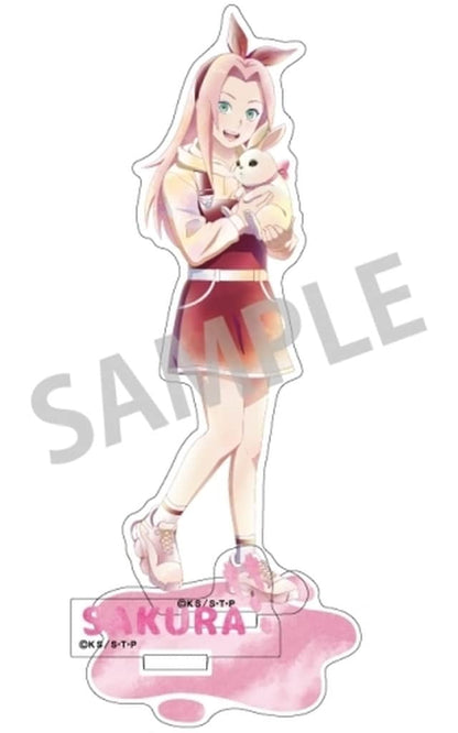Sakura Haruno Acrylic Stand - Kamio Japan - Approx. 160 x 102 x 3 mm (Pre-owned) - Naruto Shippuden