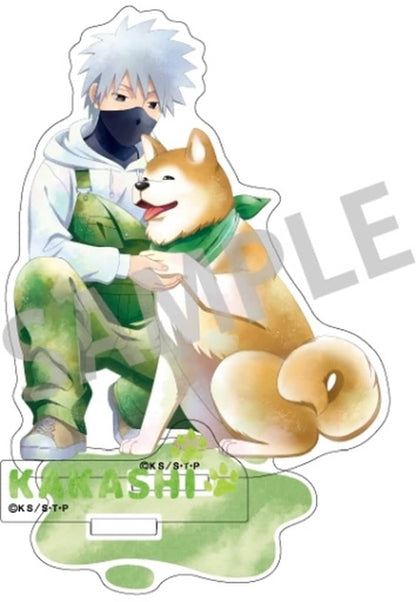 Kakashi Hatake (Young) × Animal - KamiAni TOUCH Acrylic Stand - Naruto Shippuden - Approx. 160 x 102 x 3 mm - Kamio Japan (Pre-owned)