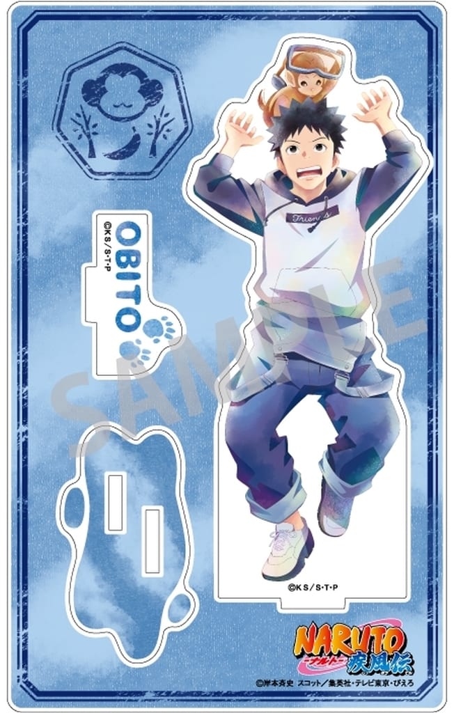 Obito Uchiha (Young) Acrylic Stand - Naruto Shippuden - KamiAni TOUCH Acrylic Stand by Kamio Japan (Approx. 160 x 102 x 3 mm) (Pre-owned)