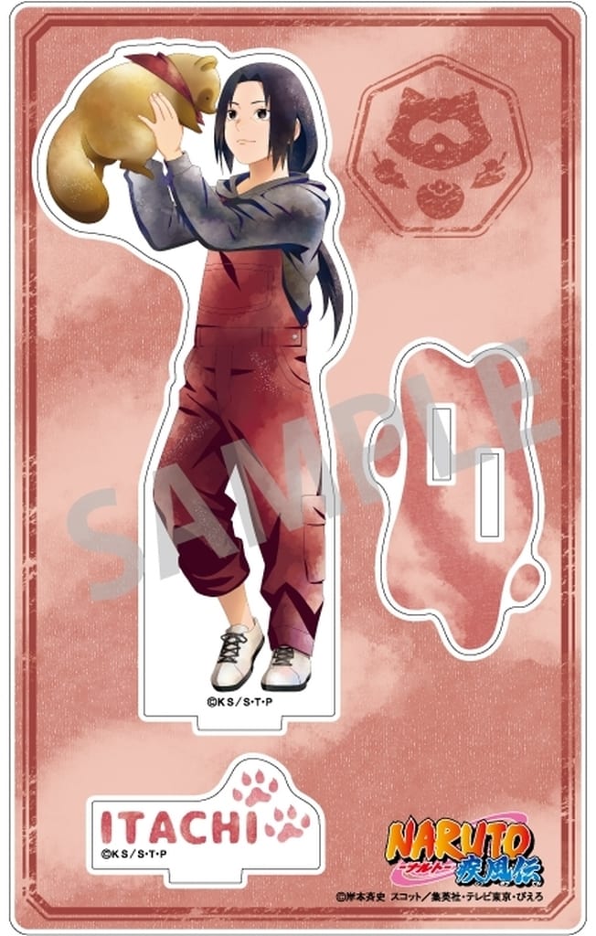 Itachi Uchiha (Child) Acrylic Stand - Kamio Japan KamiAni TOUCH x Animal - Naruto Shippuden - Approx. 160 x 102 x 3 mm (Pre-owned)