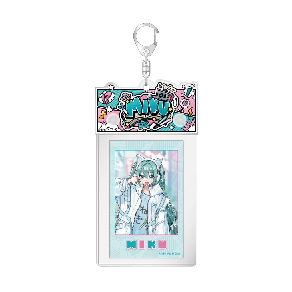 Hatsune Miku Photo Holder Keychain - Don Quijote Fair 2025 Akiba Culture Fashion (Caravan)