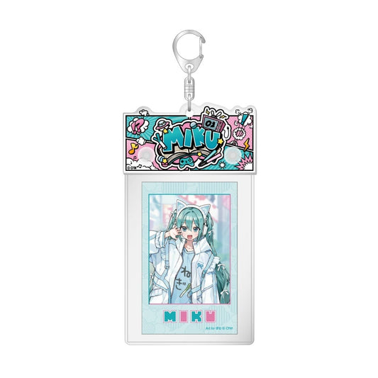 Hatsune Miku Photo Holder Keychain - Don Quijote Fair 2025 Akiba Culture Fashion (Caravan)
