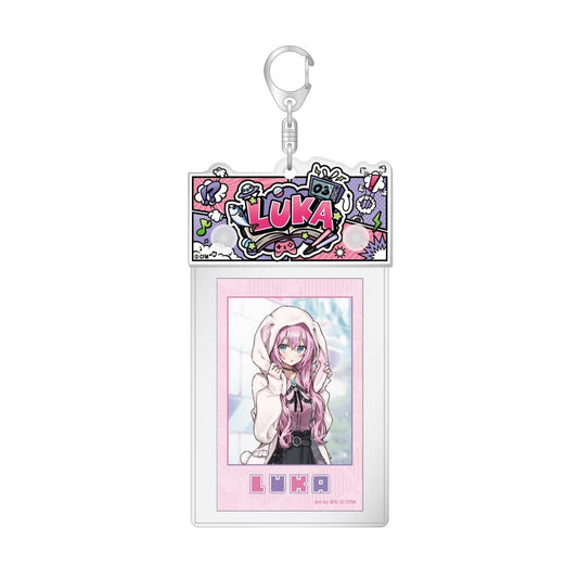 Megurine Luka Photo Holder - Hatsune Miku Don Quijote Fair 2025 Akiba Culture Fashion (Caravan) Pre-owned, Approx. 140 x 70 mm