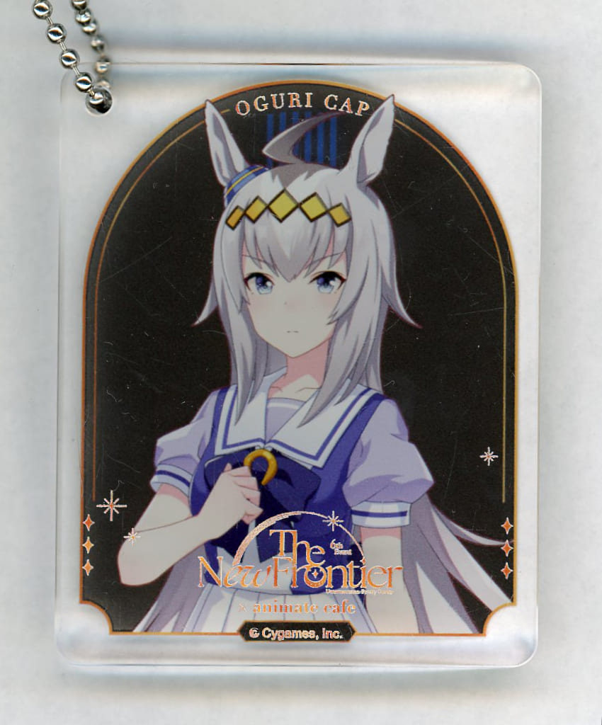 Oguri Cap Acrylic Plate Keychain - Umamusume Pretty Derby 6th EVENT The New Frontier × animatecafe CoLotta Trading Acrylic Plate Keyholder A Group (Approx 5.6×7×0.8 cm) - Animate