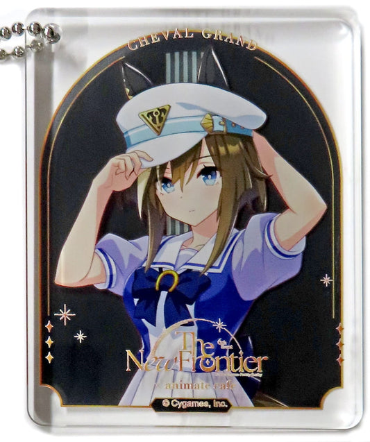 Cheval Grand Acrylic Plate Keychain (Trading Acrylic Plate Keyholder) - Umamusume: Pretty Derby 6th EVENT The New Frontier × animate cafe CoLotta B Group (Approx. 5.6×7×0.8 cm)
