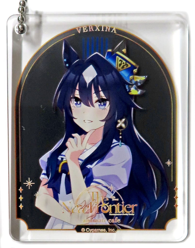 Verxina Trading Acrylic Plate Keyholder B-Group - CoLotta (Umamusume: Pretty Derby 6th EVENT The New Frontier × Animate Cafe) (Animate, Pre-owned, 5.6×7×0.8cm)
