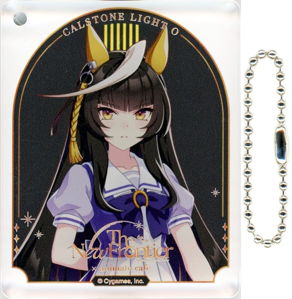 Calstone Light O Trading Acrylic Plate Keychain - Umamusume: Pretty Derby 6th EVENT "The New Frontier" × animate cafe CoLotta C Group (Pre-owned, approx. 5.6×7×0.8 cm)