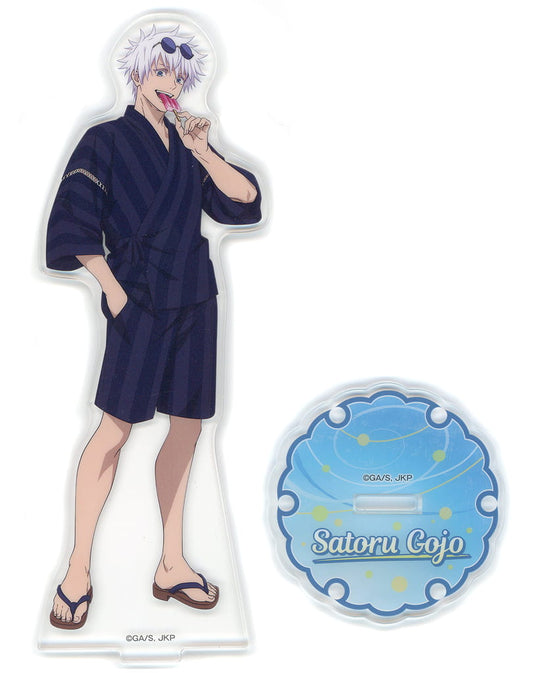 Satoru Gojo Acrylic Stand - Lawson Campaign (Jujutsu Kaisen) — Approx. 160 x 80 mm with 60×60mm Base, Pre-owned