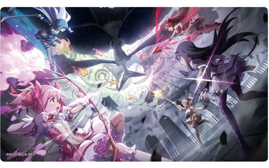 Puella Magi Madoka Magica Noble Art Acrylic Stand A. Group - Movic - Approx. 13.5 x 7.8 x 1 cm - Pre-owned
