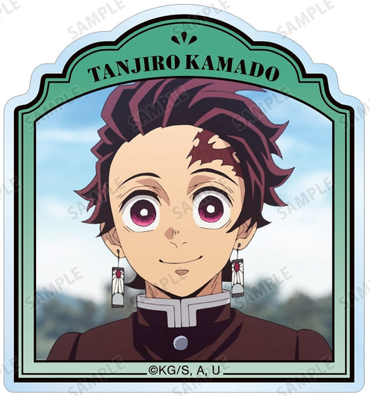 Tanjiro Kamado Acrylic Scene Photo Trading Mascot - Demon Slayer: Kimetsu no Yaiba - ARMA BIANCA - Approx. 60 x 55 mm, 8mm Thick (Pre-owned)