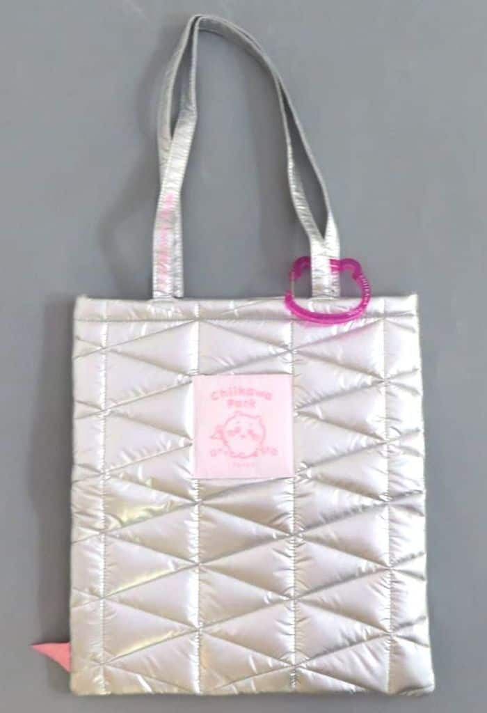 Chiikawa Quilted Tote Bag Silver