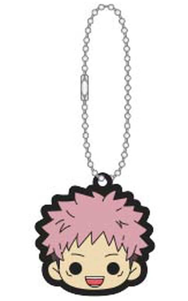 Yuji Itadori Rubber Keychain - Jujutsu Kaisen Season 2 Rubber Keyholder Collection (Movic, Approx. 5 x 5 cm) - Pre-owned