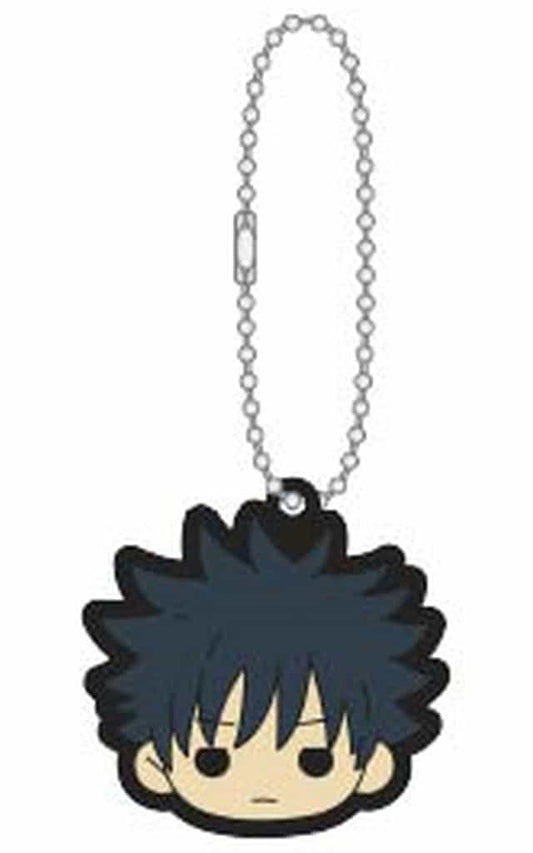 Megumi Fushiguro Rubber Keychain - Jujutsu Kaisen Season 2 Rubber Keyholder Collection (MOVIC, Approx. 5 x 5 cm) - Pre-owned