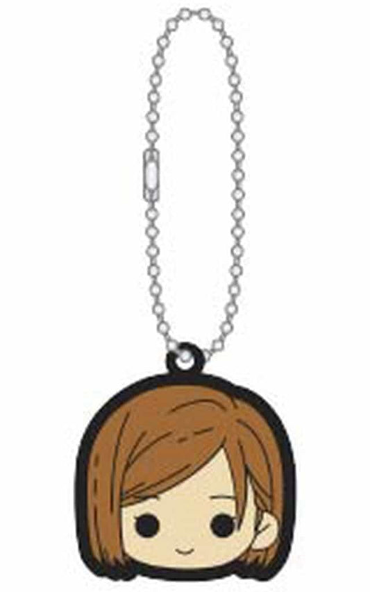 Nobara Kugisaki PVC Rubber Keychain - Jujutsu Kaisen Season 2 Rubber Keyholder Movic (Approx. 5 x 5 cm, Pre-owned)