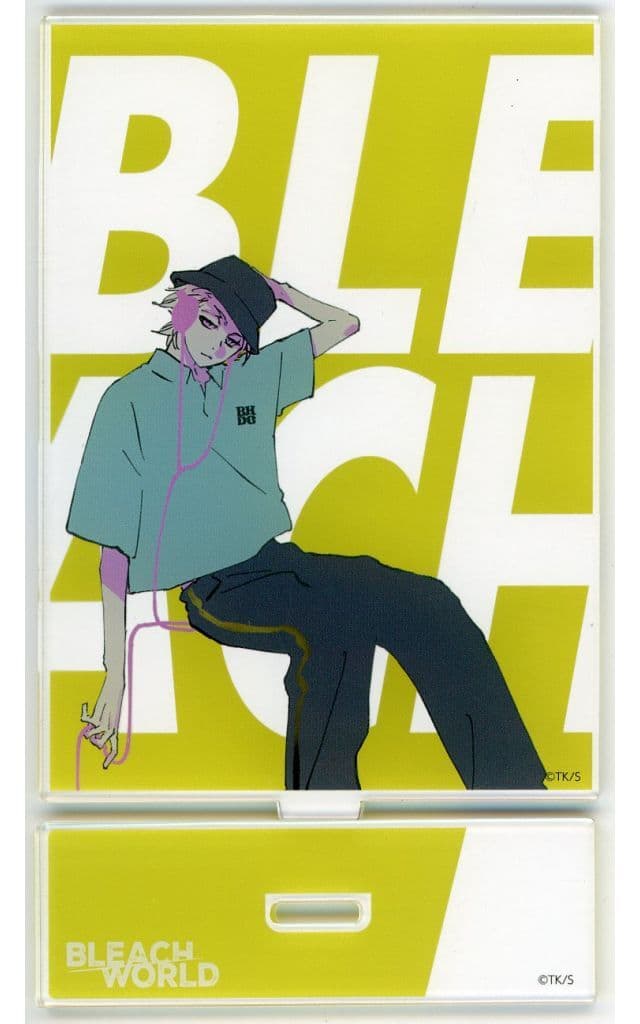 Toshiro Hitsugaya Acrylic Stand - BLEACH WORLD BLACK HOLE DISCO CLUB Ver. Approx. 90 x 130 mm (Bandai Namco Experience) Pre-owned