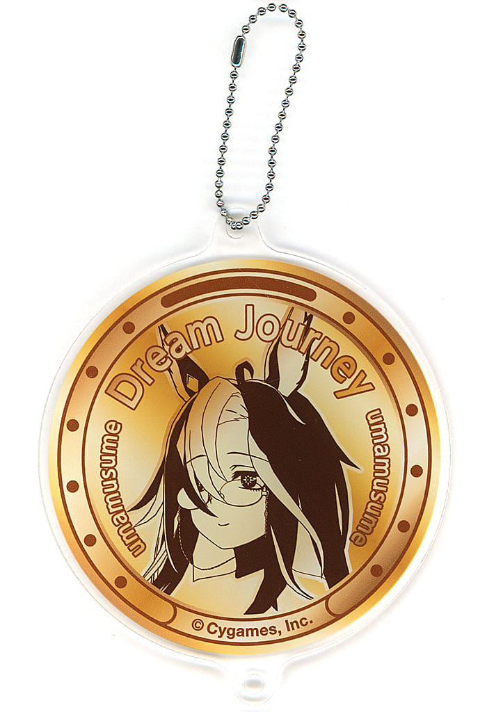 E. Dream Journey Acrylic Coaster Charm (Connectable) - Umamusume Pretty Derby × Suntory BOSS Promotional Bonus (Approx. 90mm)