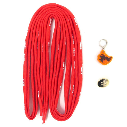 Son Goku Shoelace & Charm Set (Shoelaces x2, Acrylic Charm, Metal Charm) - Dragon Ball - Pre-owned (Shueisha)