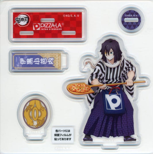 Obanai Iguro Acrylic Figure - Demon Slayer: Kimetsu no Yaiba × PIZZA-LA Pizza Pack Promo (Approx. 130 mm)