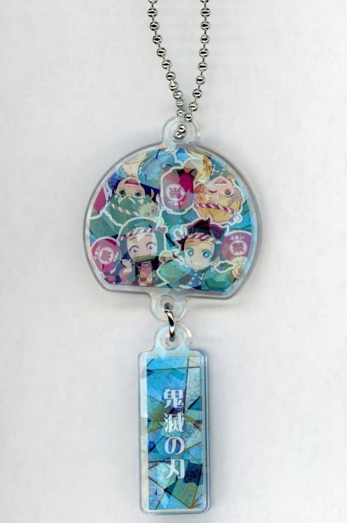 Ensemble (Secret) ufotable Illustration Wind-Chime Acrylic Keychain - Demon Slayer: Kimetsu no Yaiba - AEON Campaign Gift, Approx. 8 cm (Pre-owned)