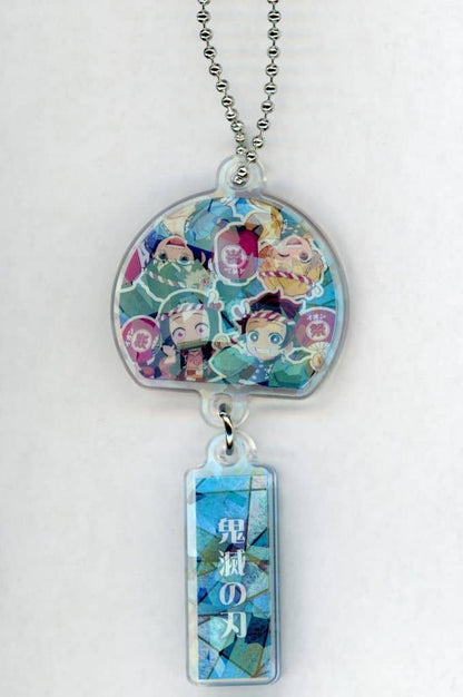 Ensemble (Secret) ufotable Illustration Wind-Chime Acrylic Keychain - Demon Slayer: Kimetsu no Yaiba - AEON Campaign Gift, Approx. 8 cm (Pre-owned)