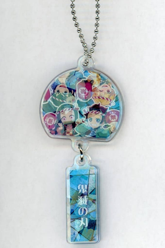 Ensemble (Secret) ufotable Illustration Wind-Chime Acrylic Keychain - Demon Slayer: Kimetsu no Yaiba - AEON Campaign Gift, Approx. 8 cm (Pre-owned)