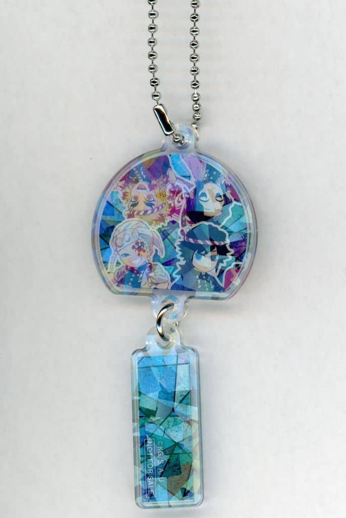 Ensemble (Secret) ufotable Illustration Wind-Chime Acrylic Keychain - Demon Slayer: Kimetsu no Yaiba - AEON Campaign Gift, Approx. 8 cm (Pre-owned)